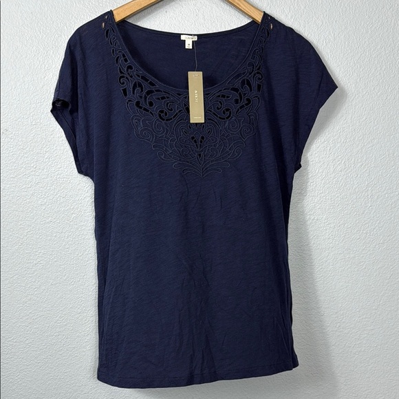 J. Crew Tops - NWT J. Crew Navy Blue Embroidered Women's Top